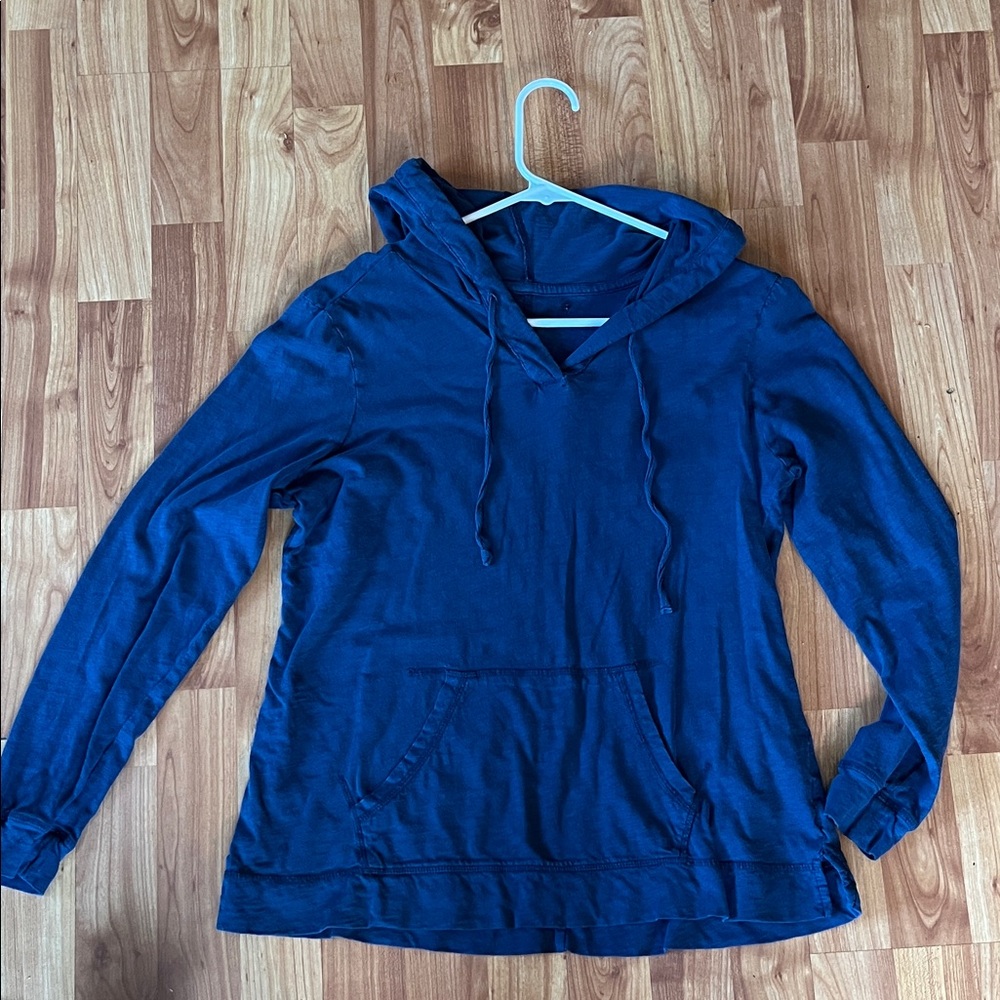 Women's Blue Hoodie Sweater Medium